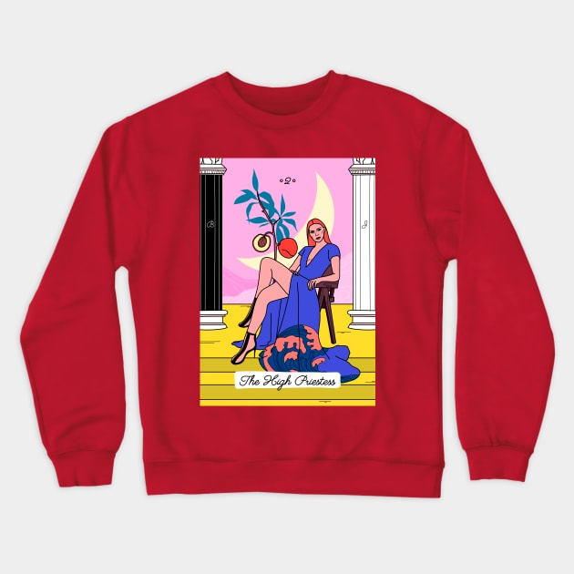 Tarot - The high priestess Crewneck Sweatshirt by magyarmelcsi